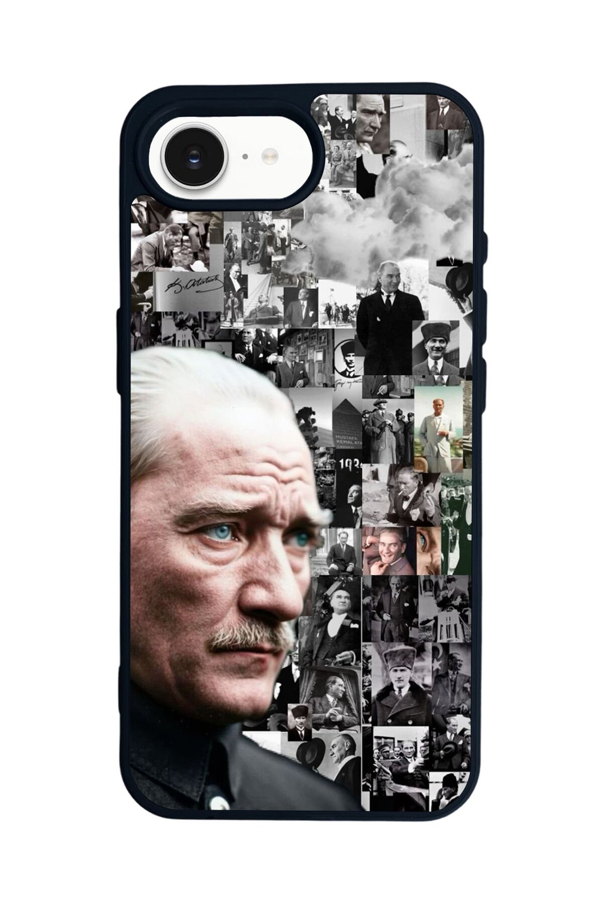 iPhone 16E Uyumlu Mustafa Kemal Ataturk Tasarımlı Glossy Premium Kılıf