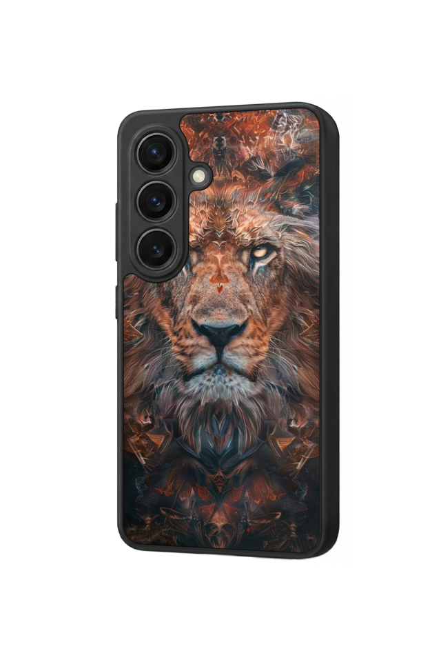 Samsung Galaxy S26 Uyumlu Aslan Tasarımlı Glossy Premium Kılıf