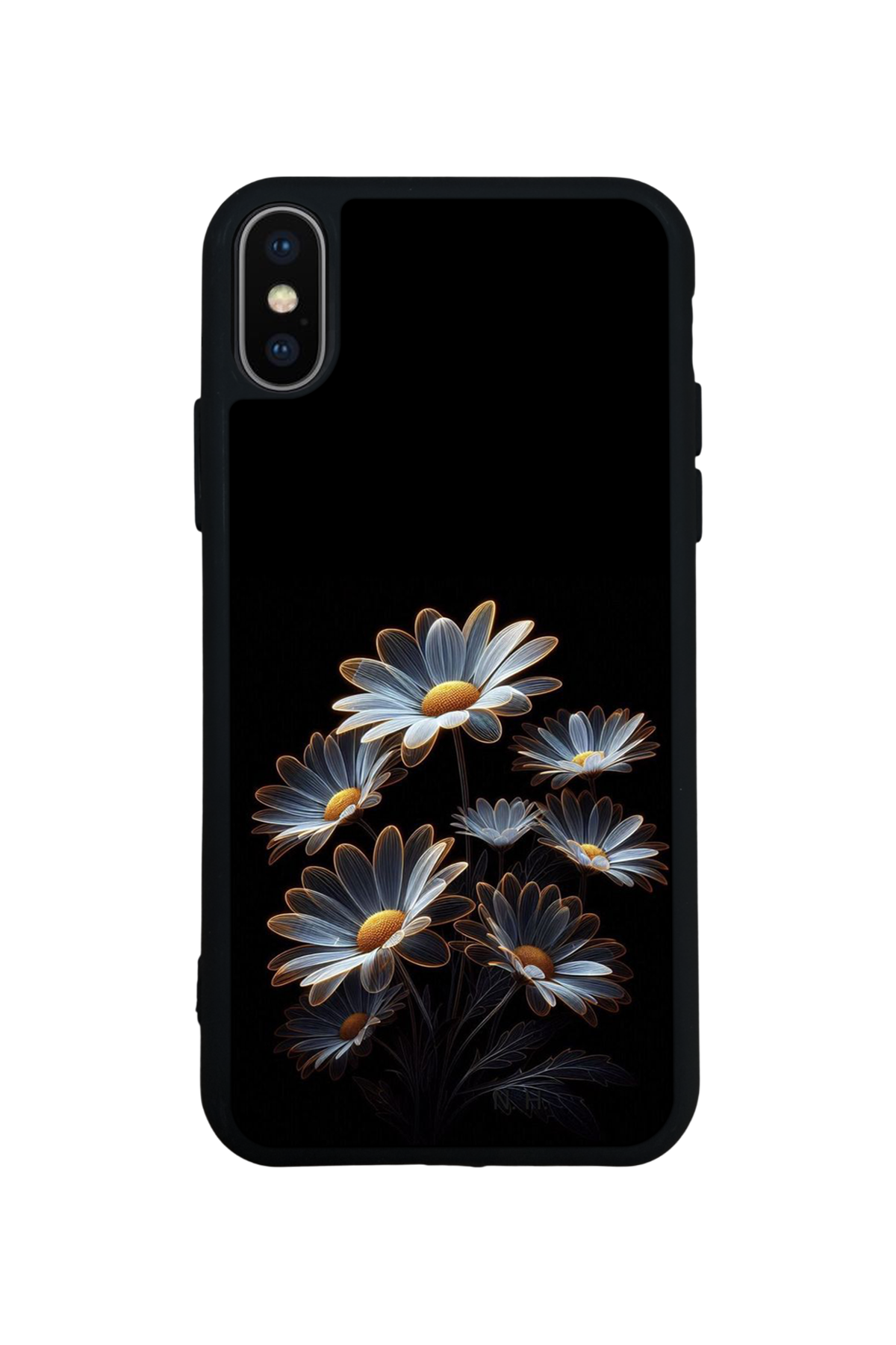 iPhone X/ XS Uyumlu Cicek Tasarımlı Glossy Premium Kılıf