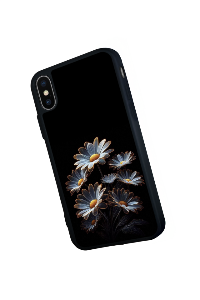 iPhone X/ XS Uyumlu Cicek Tasarımlı Glossy Premium Kılıf