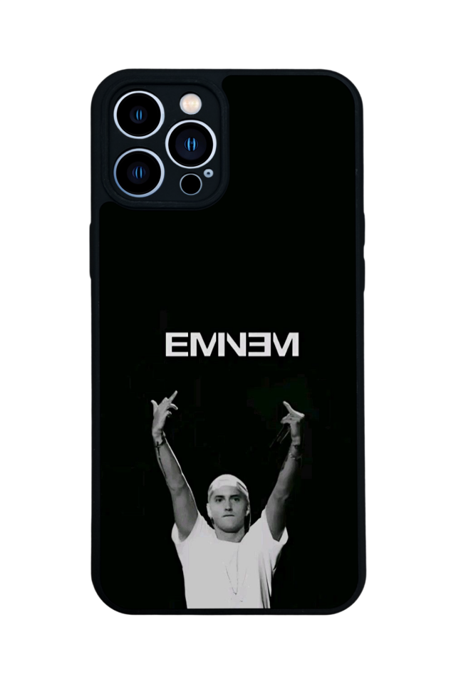 iPhone 13 Pro Max Uyumlu Eminem Tasarımlı Glossy Premium Kılıf