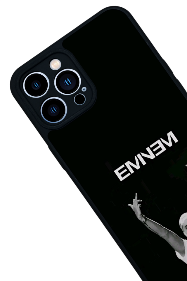 iPhone 13 Pro Max Uyumlu Eminem Tasarımlı Glossy Premium Kılıf