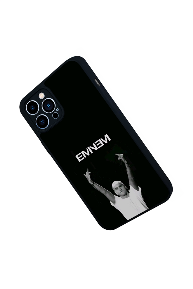 iPhone 13 Pro Max Uyumlu Eminem Tasarımlı Glossy Premium Kılıf