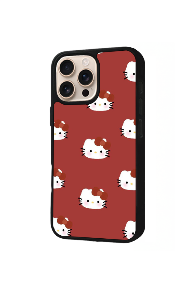 iPhone 14 Pro Max Uyumlu HelloKitty Tasarımlı Glossy Premium Kılıf
