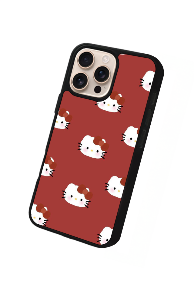 iPhone 14 Pro Max Uyumlu HelloKitty Tasarımlı Glossy Premium Kılıf