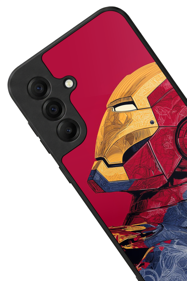 Samsung Galaxy A17 Uyumlu  Iron Man ( Demir Adam ) Tasarımlı Glossy Premium Kılıf
