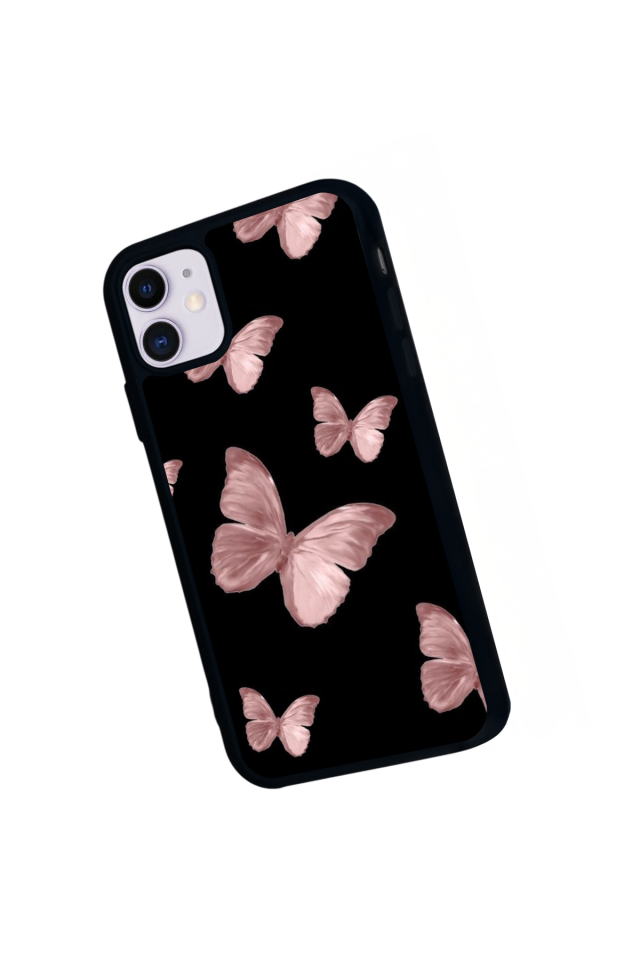 iPhone 11 Uyumlu Kelebek Tasarımlı Glossy Premium Kılıf