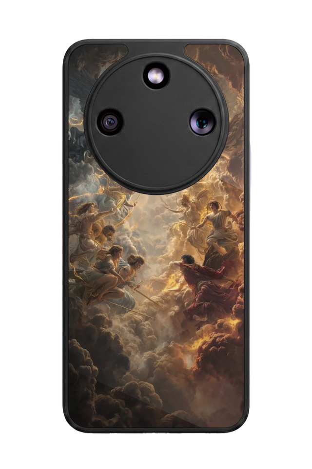 Honor Magic 8 Lite Uyumlu Melek Tasarımlı Glossy Premium Kılıf