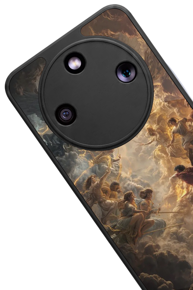 Honor Magic 8 Lite Uyumlu Melek Tasarımlı Glossy Premium Kılıf