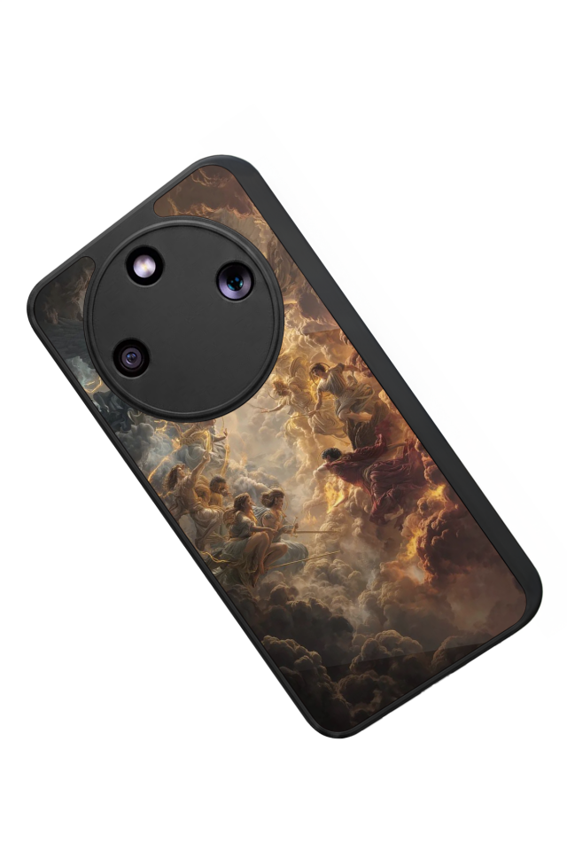 Honor Magic 8 Lite Uyumlu Melek Tasarımlı Glossy Premium Kılıf