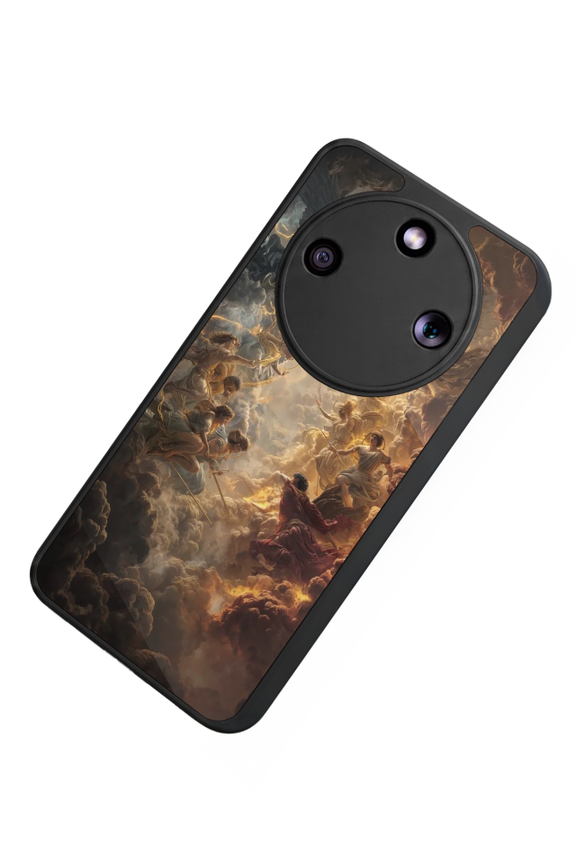 Honor Magic 8 Lite Uyumlu Melek Tasarımlı Glossy Premium Kılıf