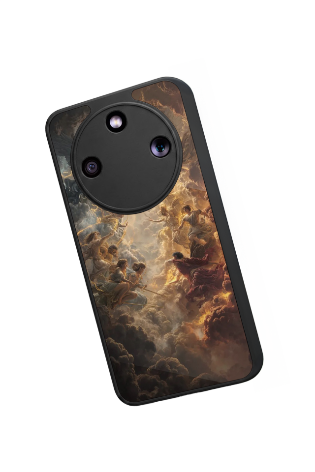 Honor Magic 8 Lite Uyumlu Melek Tasarımlı Glossy Premium Kılıf