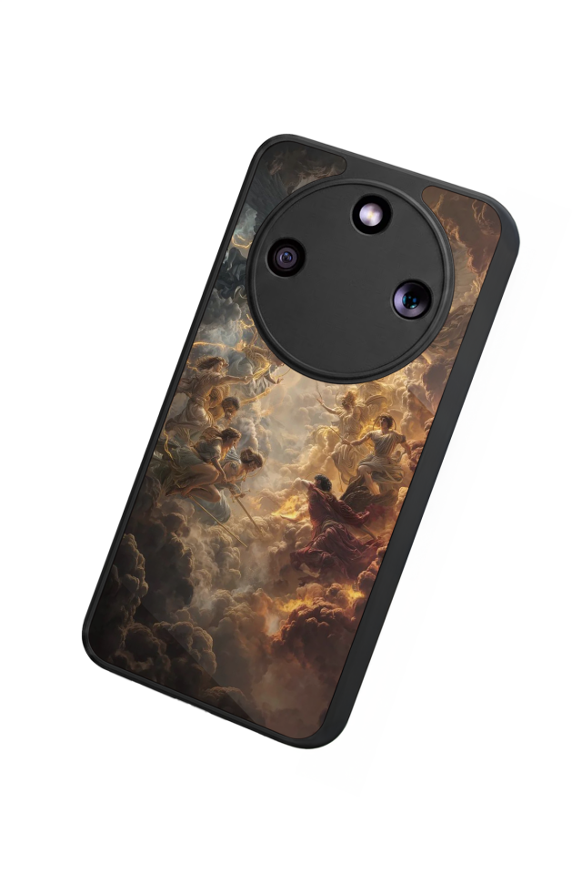 Honor Magic 8 Lite Uyumlu Melek Tasarımlı Glossy Premium Kılıf