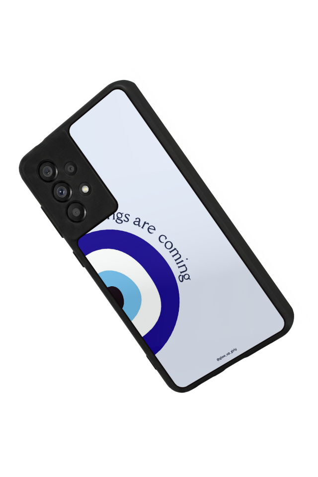 Samsung Galaxy A73 Uyumlu Nazar Tasarımlı Glossy Premium Kılıf