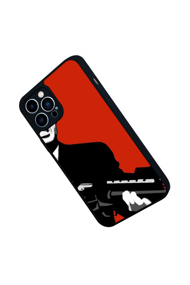 iPhone 12 Pro Max Uyumlu Scarface Tasarımlı Glossy Premium Kılıf