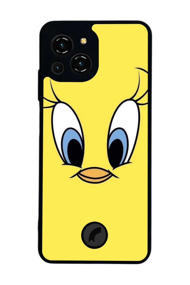 Reeder S23 Pro Max Uyumlu tweety Tasarımlı Glossy Premium Kılıf