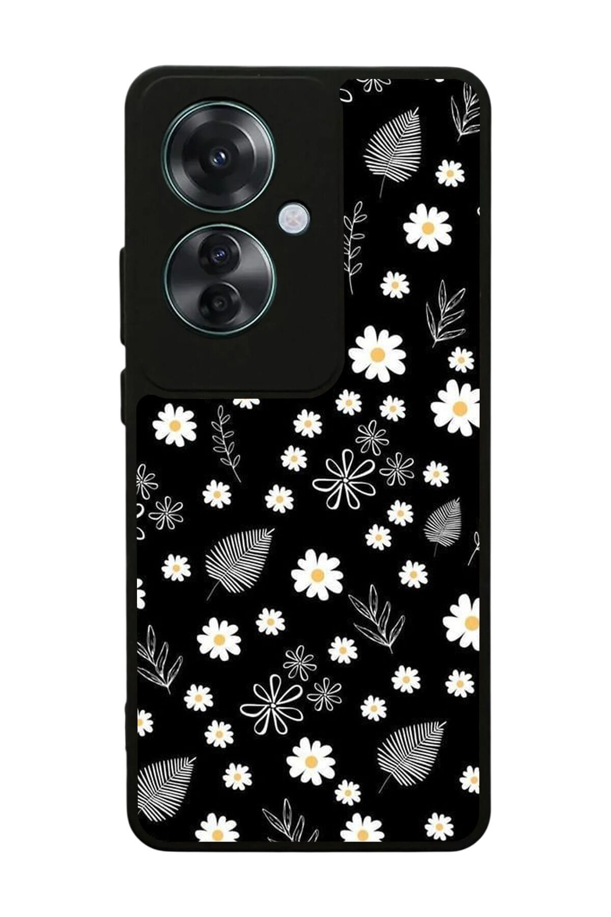Oppo Reno 11F Uyumlu Floral Tasarımlı Glossy Premium Kılıf