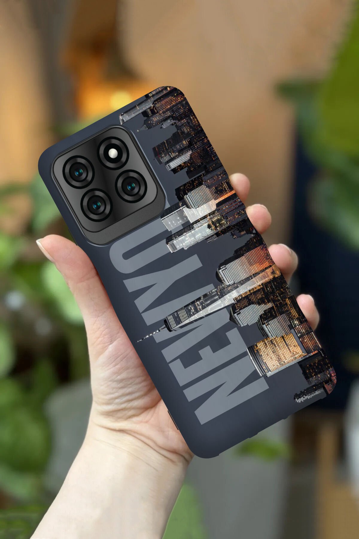 Reeder S71 Uyumlu Kamera Korumalı New York Desenli HD Baskılı Silikon Kılıf