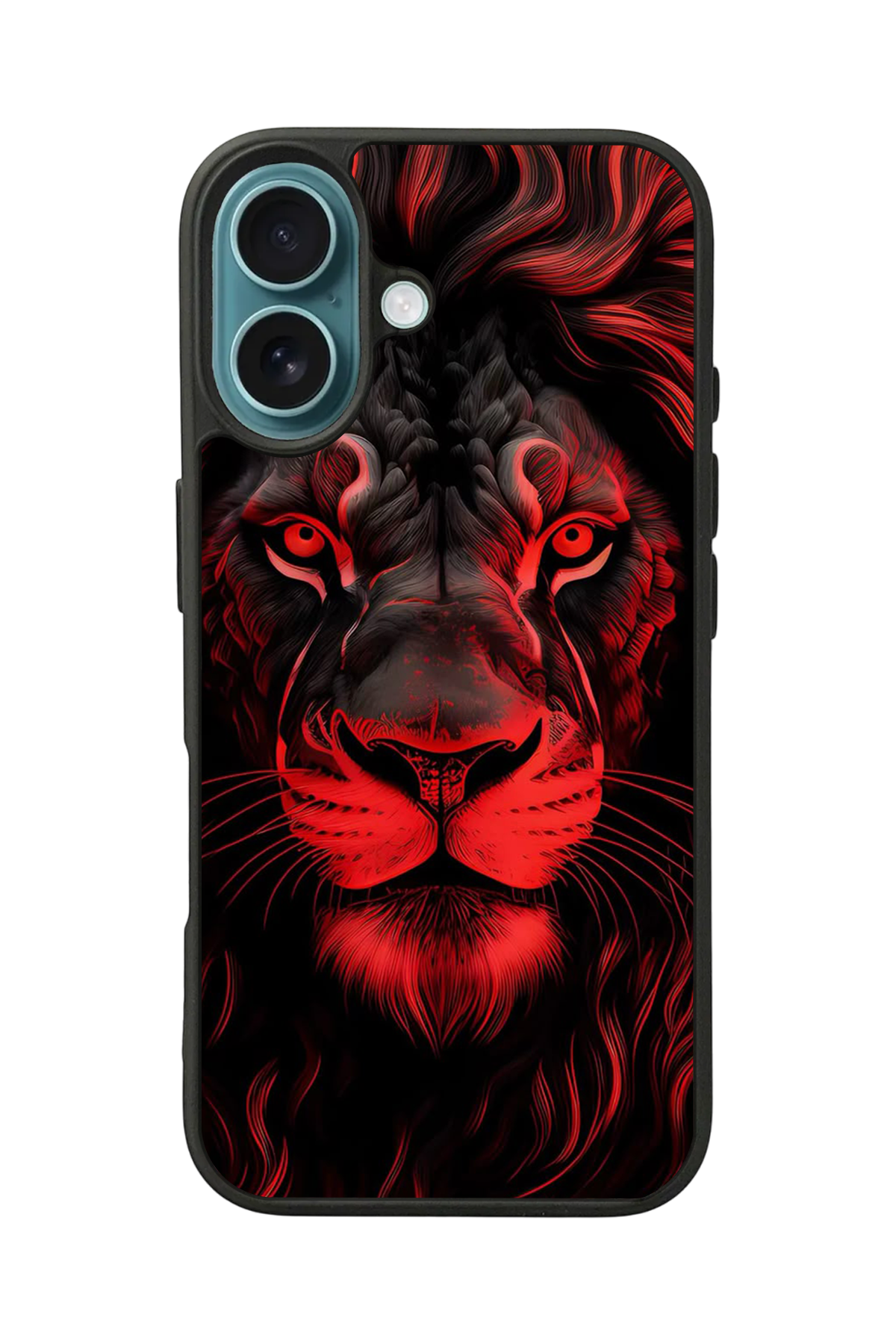 iPhone 16 Plus Uyumlu Aslan Tasarımlı Glossy Premium Kılıf