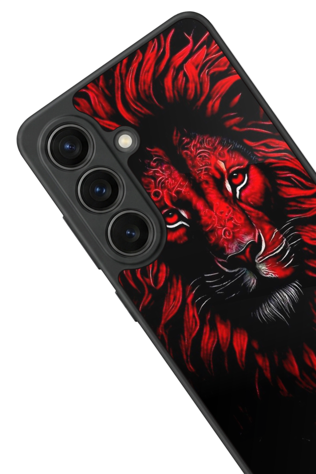 Samsung Galaxy S26 Uyumlu Aslan Tasarımlı Glossy Premium Kılıf