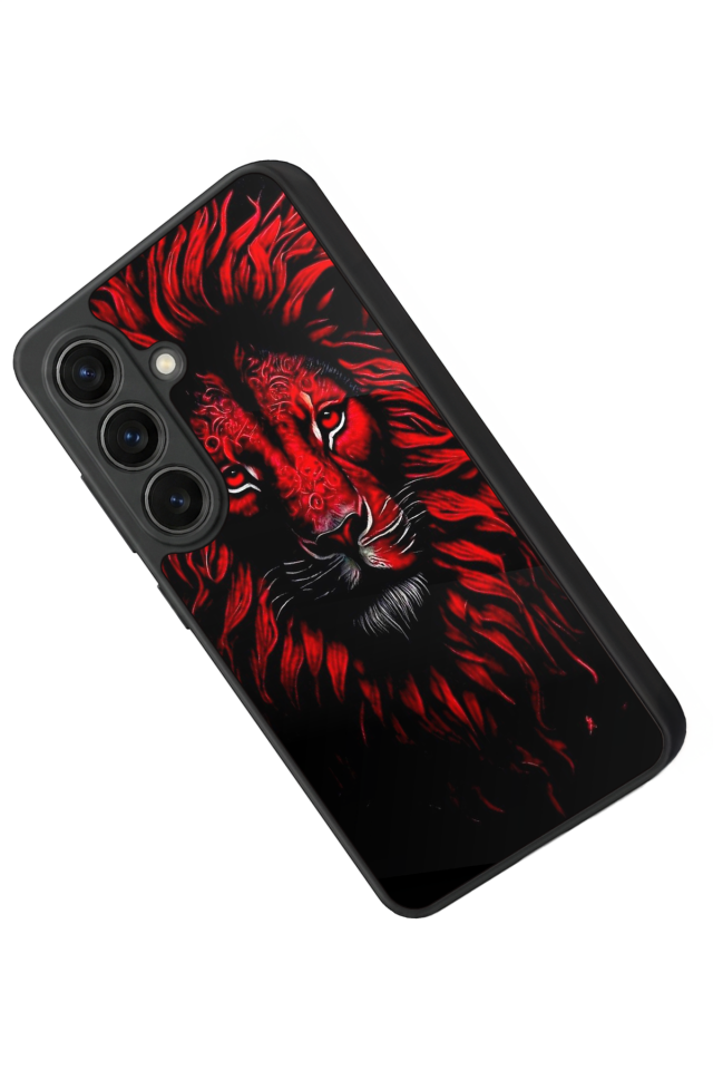 Samsung Galaxy S26 Uyumlu Aslan Tasarımlı Glossy Premium Kılıf