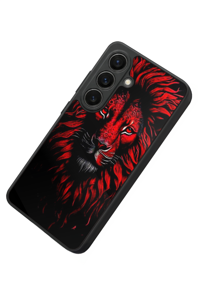 Samsung Galaxy S26 Uyumlu Aslan Tasarımlı Glossy Premium Kılıf