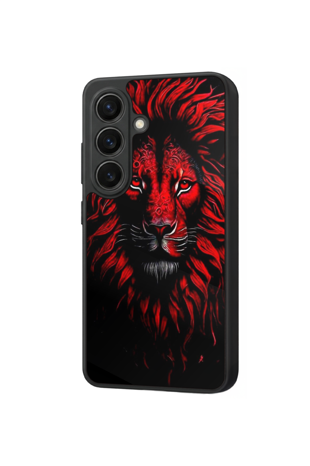 Samsung Galaxy S26 Uyumlu Aslan Tasarımlı Glossy Premium Kılıf