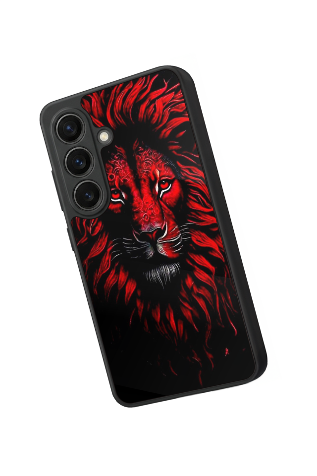 Samsung Galaxy S26 Uyumlu Aslan Tasarımlı Glossy Premium Kılıf