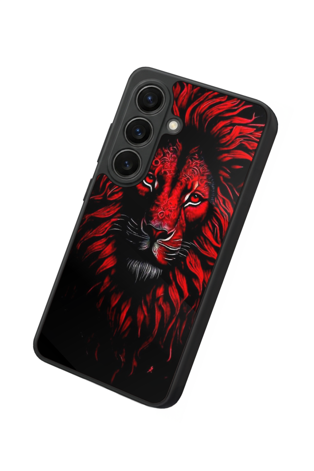 Samsung Galaxy S26 Uyumlu Aslan Tasarımlı Glossy Premium Kılıf