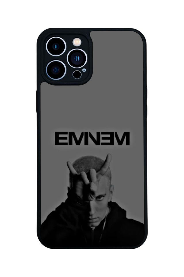 iPhone 13 Pro Max Uyumlu Eminem Tasarımlı Glossy Premium Kılıf