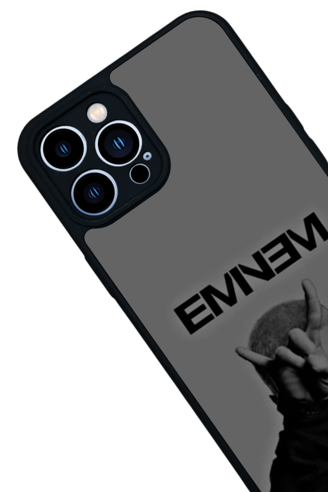 iPhone 13 Pro Max Uyumlu Eminem Tasarımlı Glossy Premium Kılıf