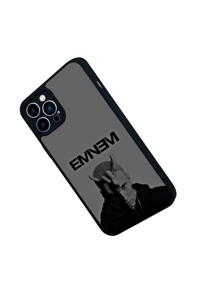 iPhone 13 Pro Max Uyumlu Eminem Tasarımlı Glossy Premium Kılıf