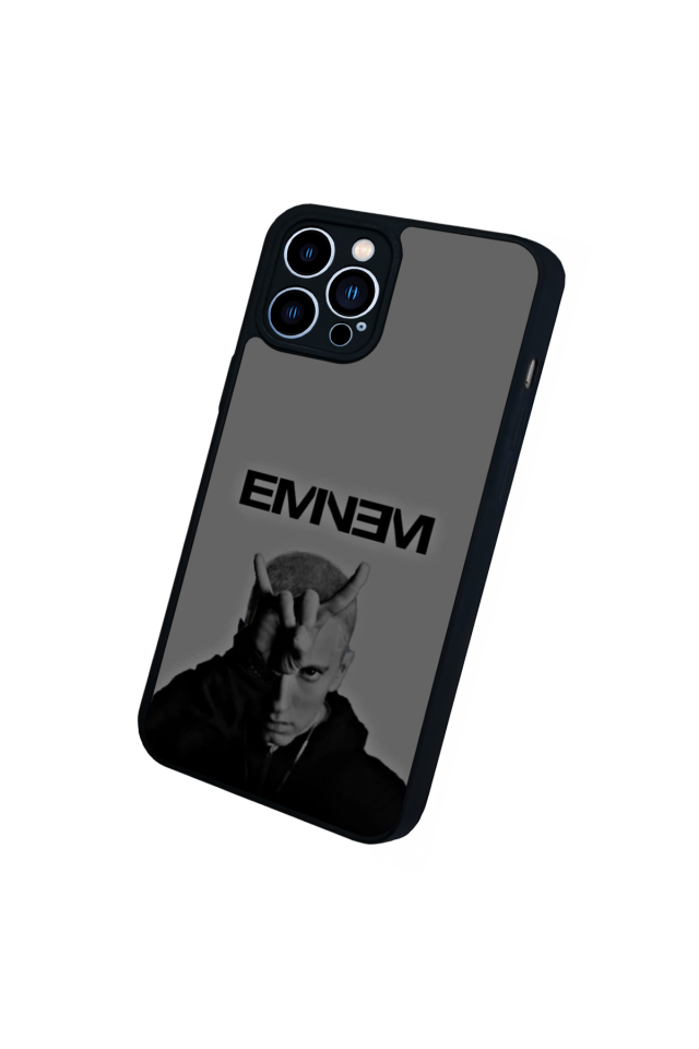 iPhone 13 Pro Max Uyumlu Eminem Tasarımlı Glossy Premium Kılıf