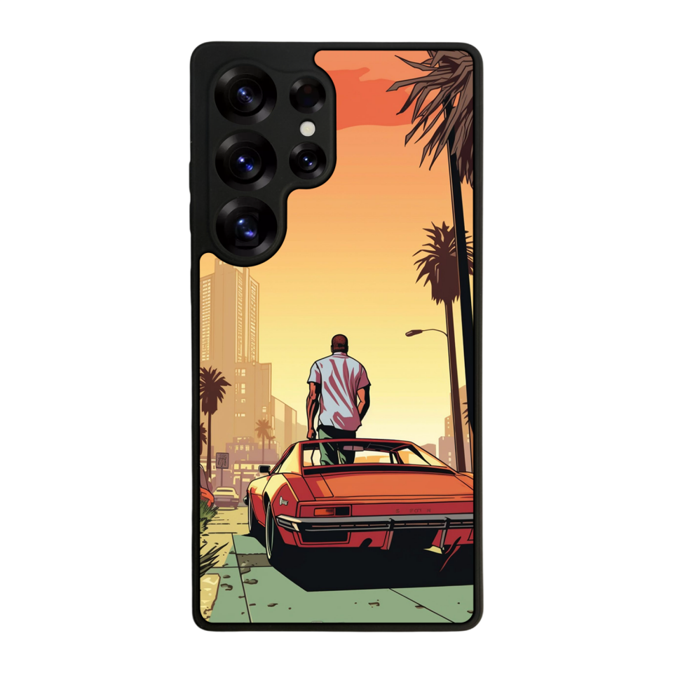 Samsung Galaxy S25 Ultra Uyumlu GTA Tasarımlı Glossy Premium Kılıf