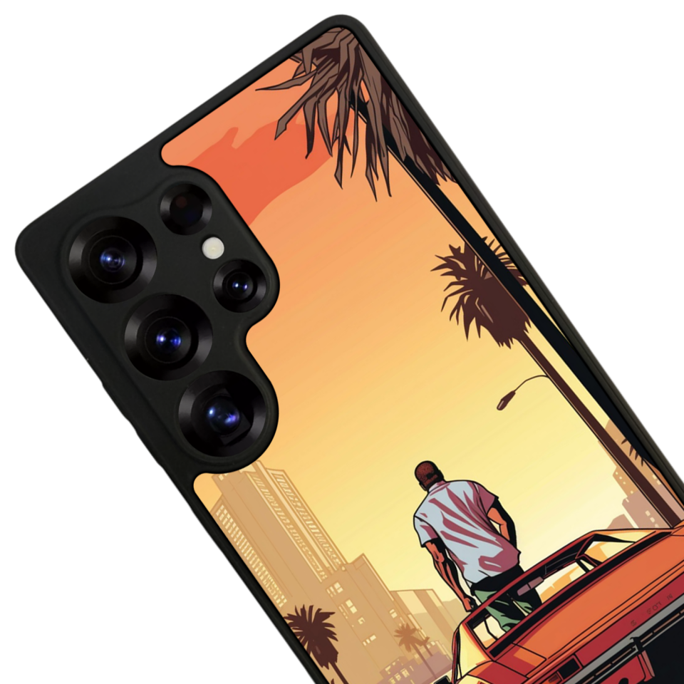 Samsung Galaxy S25 Ultra Uyumlu GTA Tasarımlı Glossy Premium Kılıf