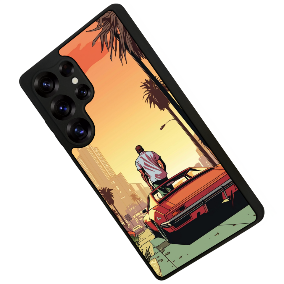 Samsung Galaxy S25 Ultra Uyumlu GTA Tasarımlı Glossy Premium Kılıf