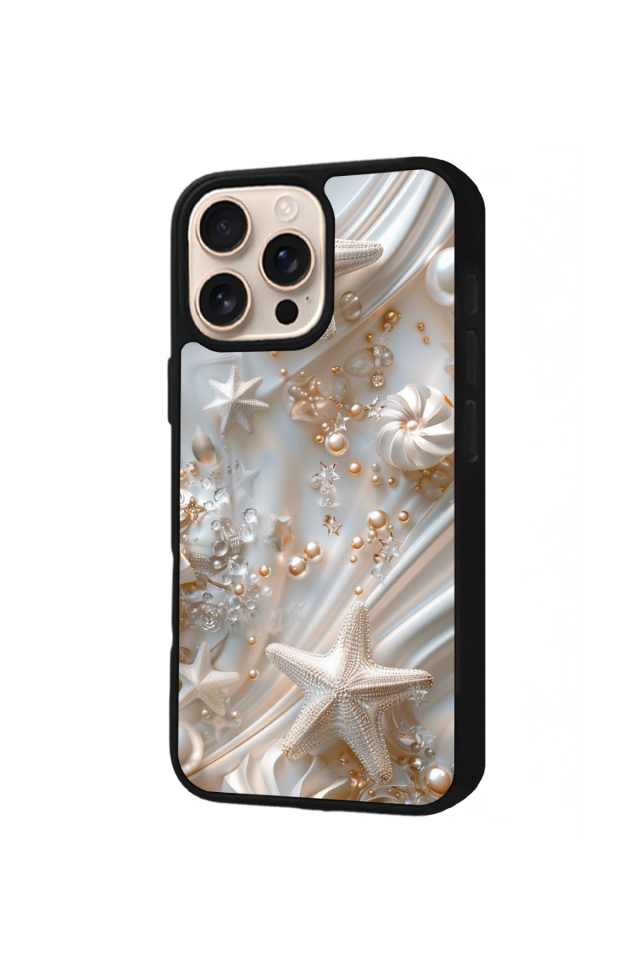 iPhone 15 Pro Max Uyumlu  İnci Tasarımlı Glossy Premium Kılıf