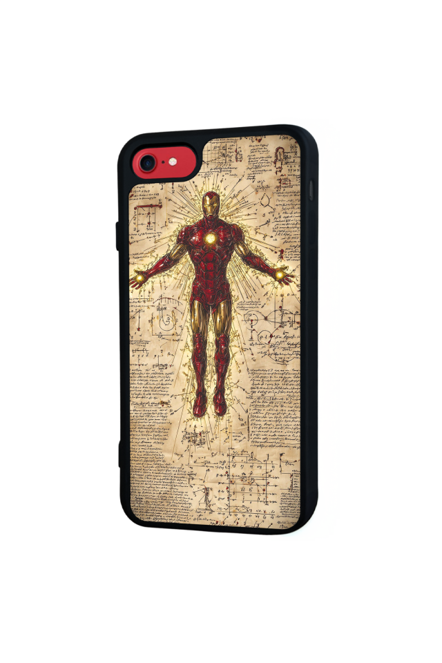 iPhone 8 Uyumlu Iron Man ( Demir Adam ) Tasarımlı Glossy Premium Kılıf