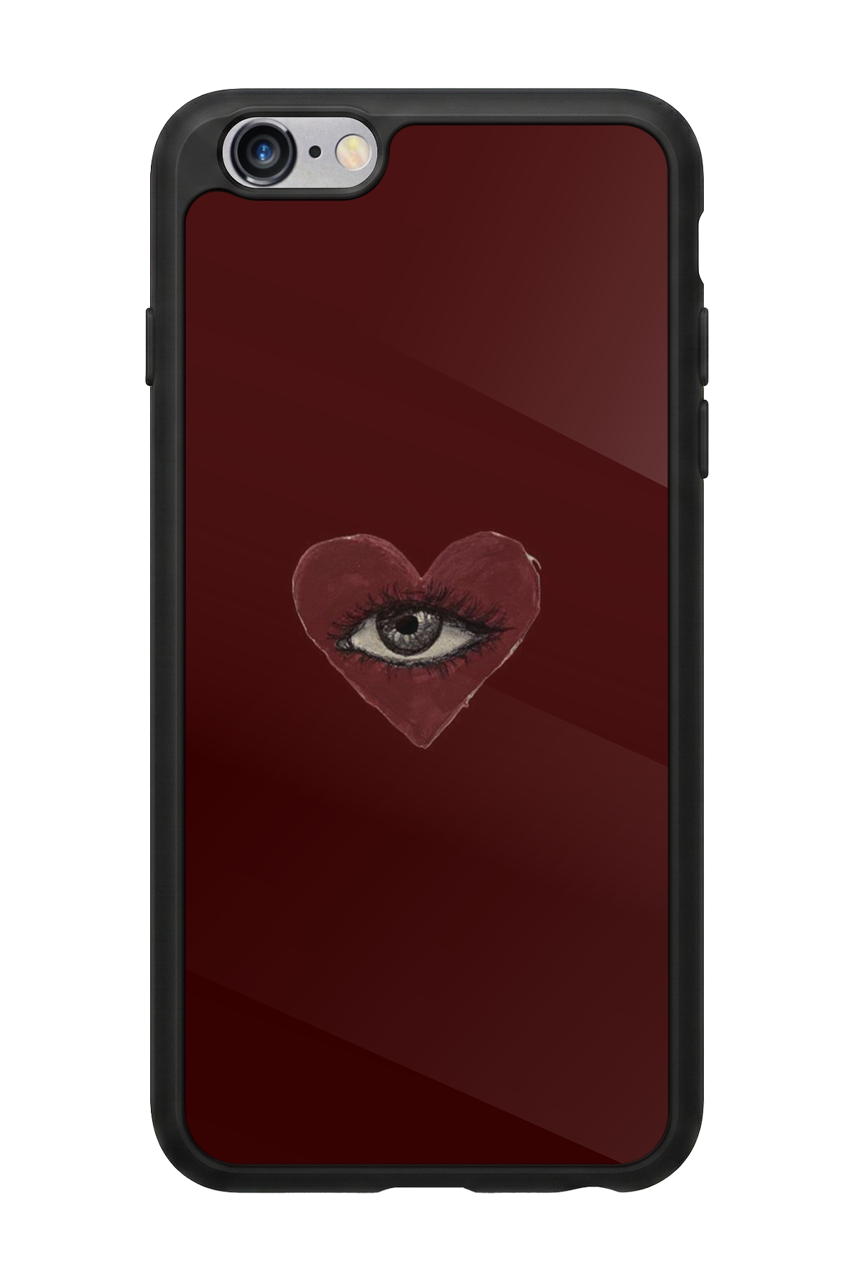 iPhone 6 Plus Uyumlu Kalp Love Tasarımlı Glossy Premium Kılıf