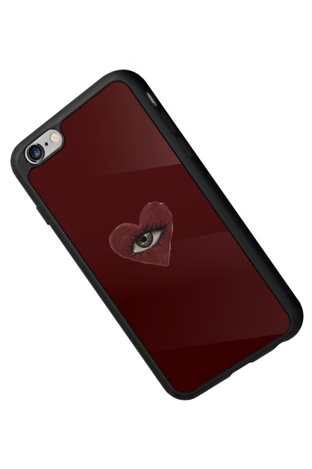 iPhone 6 Plus Uyumlu Kalp Love Tasarımlı Glossy Premium Kılıf