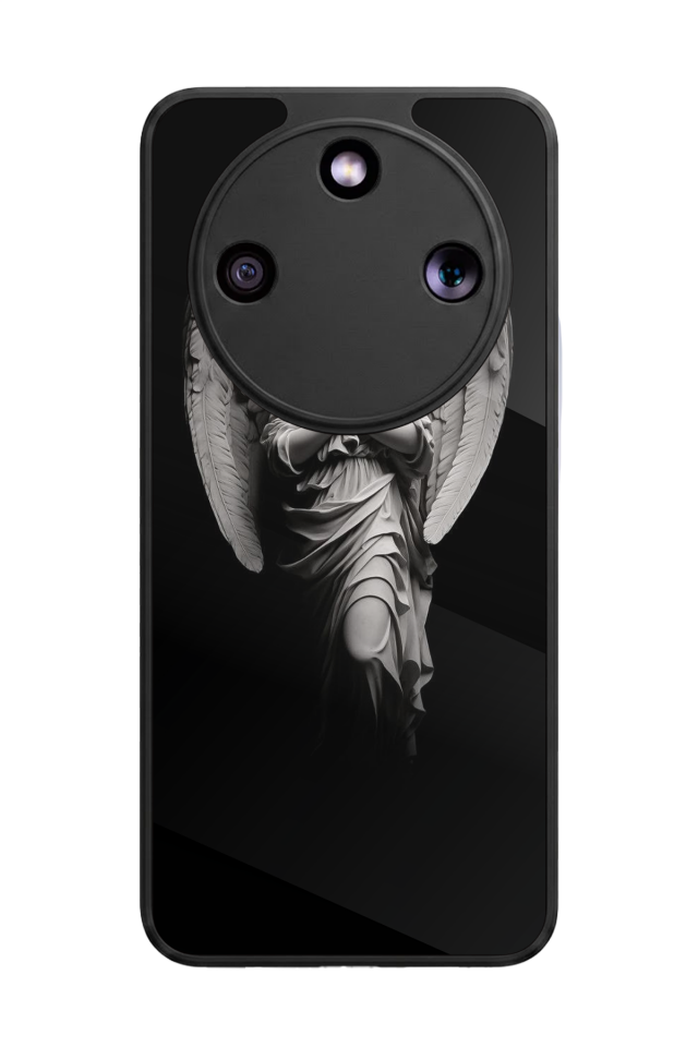 Honor Magic 8 Lite Uyumlu Melek Tasarımlı Glossy Premium Kılıf