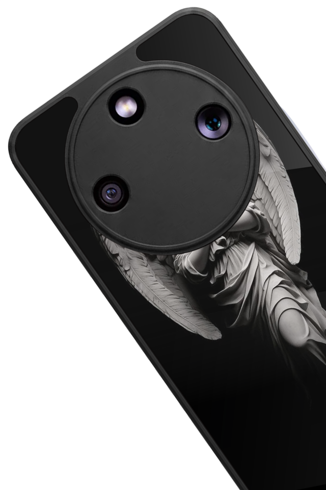 Honor Magic 8 Lite Uyumlu Melek Tasarımlı Glossy Premium Kılıf