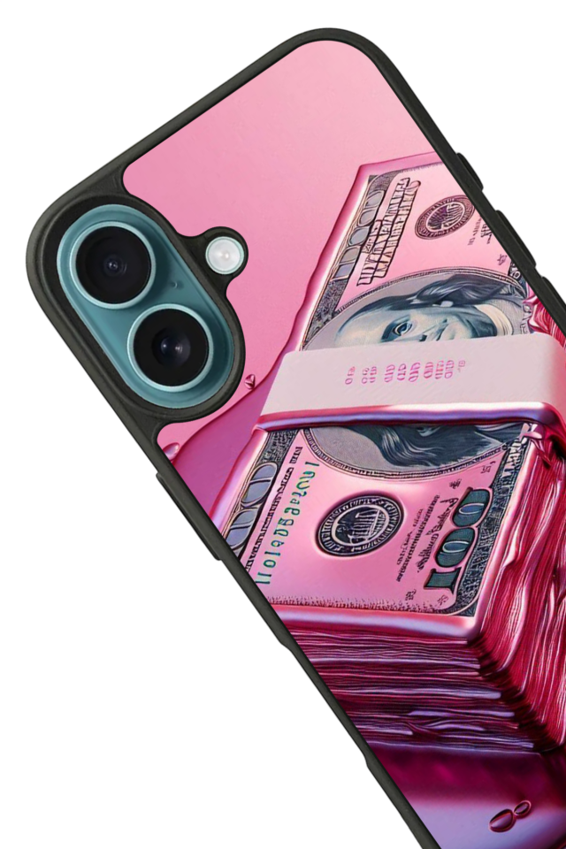 iPhone 16 Uyumlu Money Para Tasarımlı Glossy Premium Kılıf