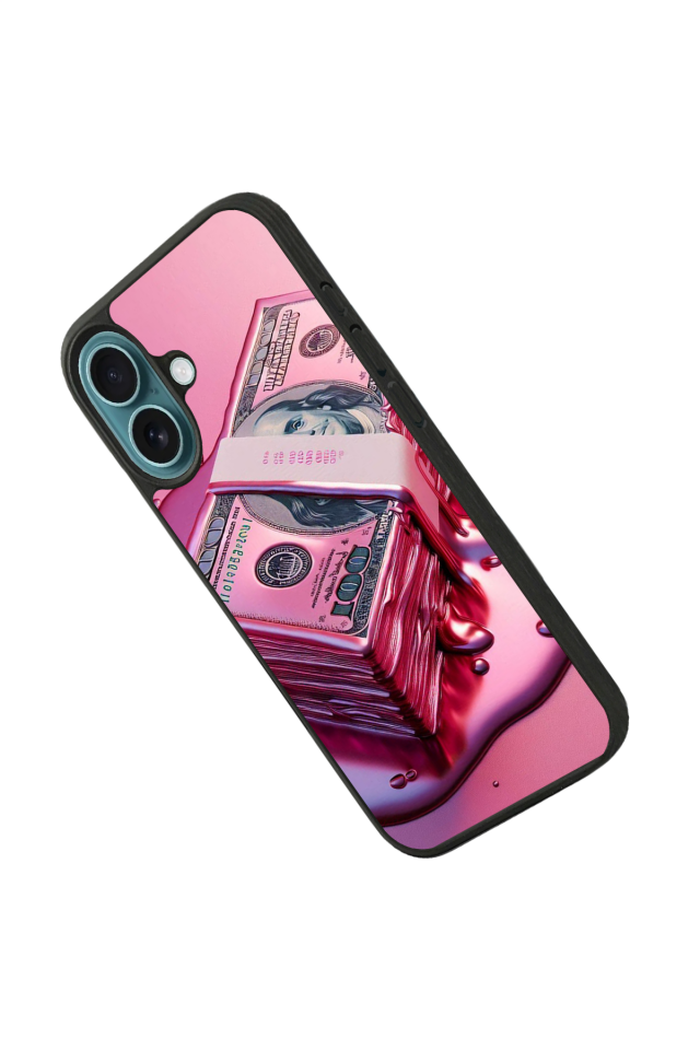iPhone 16 Uyumlu Money Para Tasarımlı Glossy Premium Kılıf