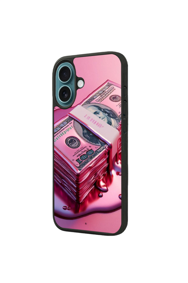 iPhone 16 Uyumlu Money Para Tasarımlı Glossy Premium Kılıf