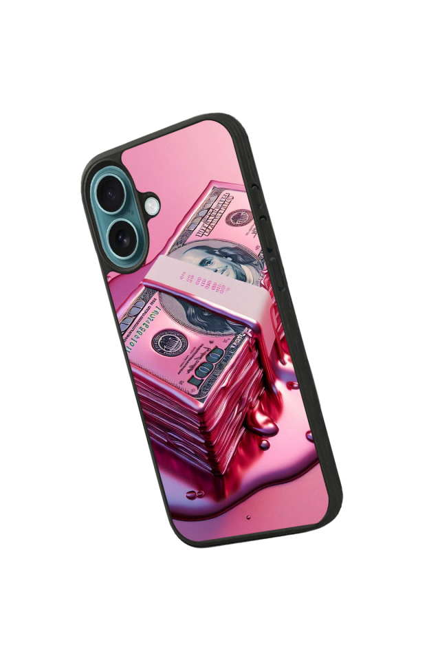 iPhone 16 Uyumlu Money Para Tasarımlı Glossy Premium Kılıf
