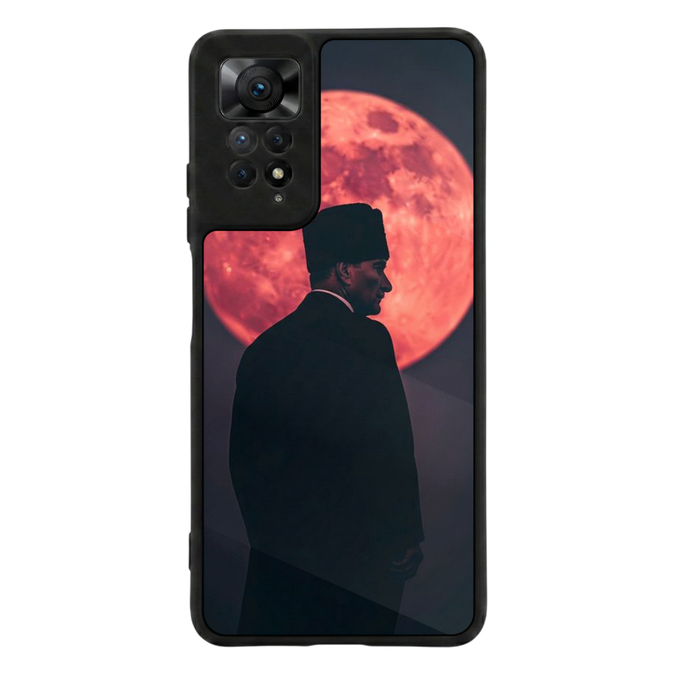 Xiaomi Redmi Note 12 Pro Uyumlu Mustafa Kemal Ataturk Tasarımlı Glossy Premium Kılıf