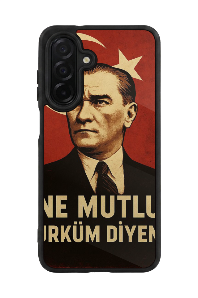 Samsung Galaxy A26 Uyumlu  Mustafa Kemal Ataturk Tasarımlı Glossy Premium Kılıf