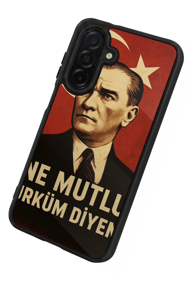 Samsung Galaxy A26 Uyumlu  Mustafa Kemal Ataturk Tasarımlı Glossy Premium Kılıf