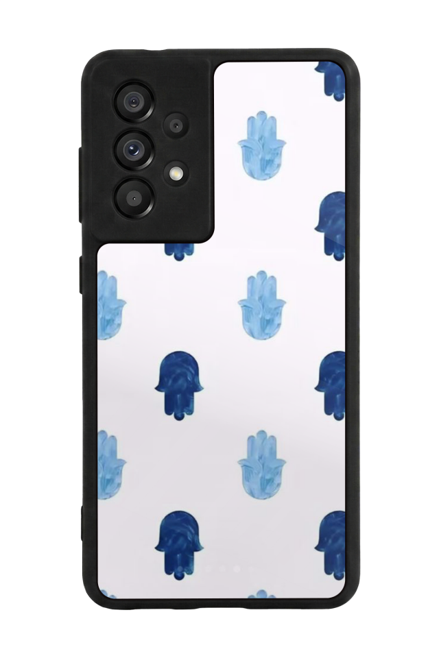 Samsung Galaxy A73 Uyumlu Nazar Tasarımlı Glossy Premium Kılıf